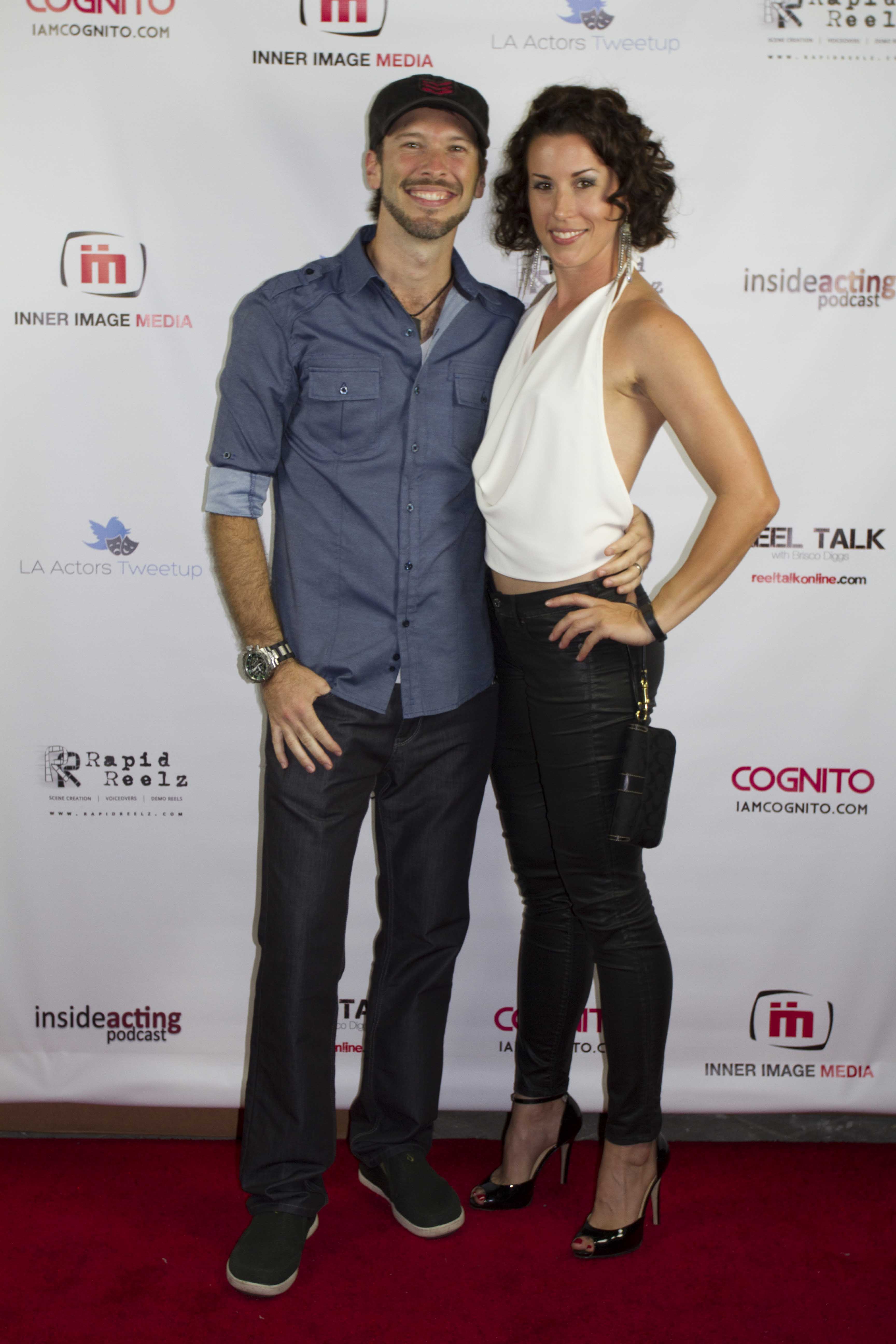Kelly Kula and manager Matt Prater of Dedicated Talent Management at the REEL TALK Launch Party