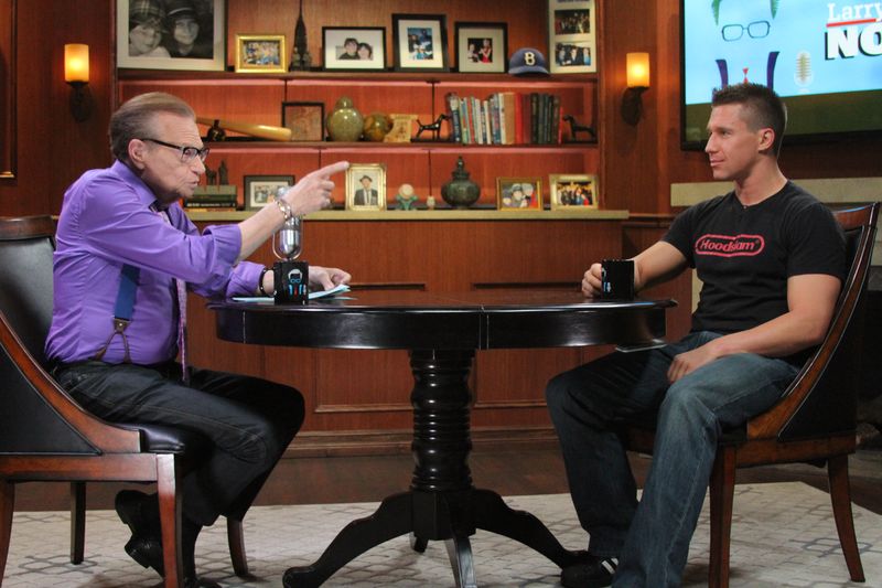 Chatting with Larry King on 