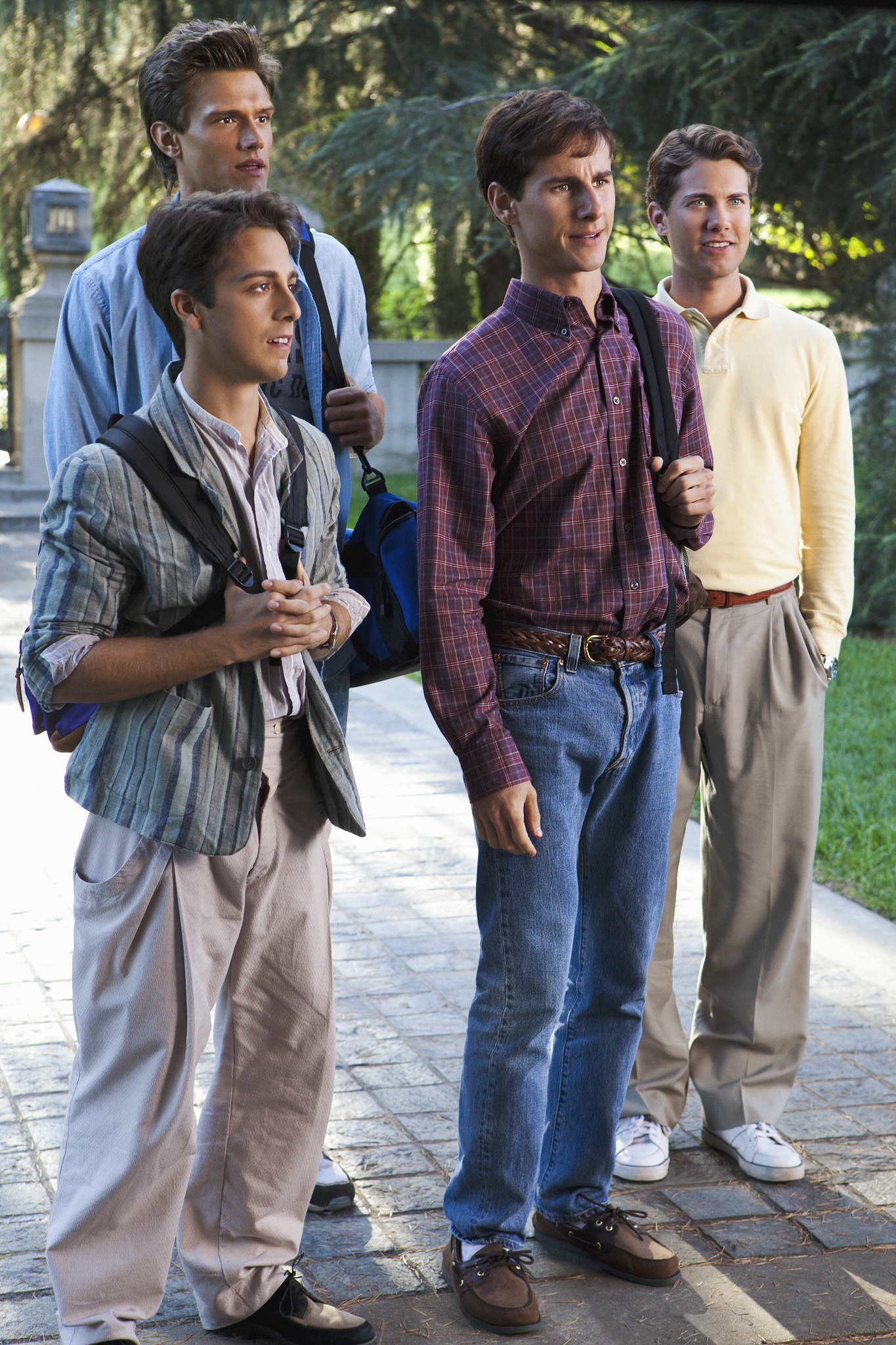 Still of Drew Seeley, Matt Bush, Kelly Blatz, Trae Patton and Hartley Sawyer in Glory Daze (2010)