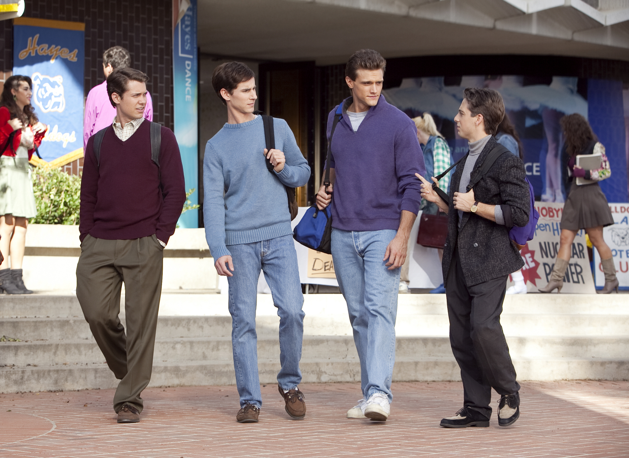 Still of Drew Seeley, Matt Bush, Kelly Blatz and Hartley Sawyer in Glory Daze (2010)