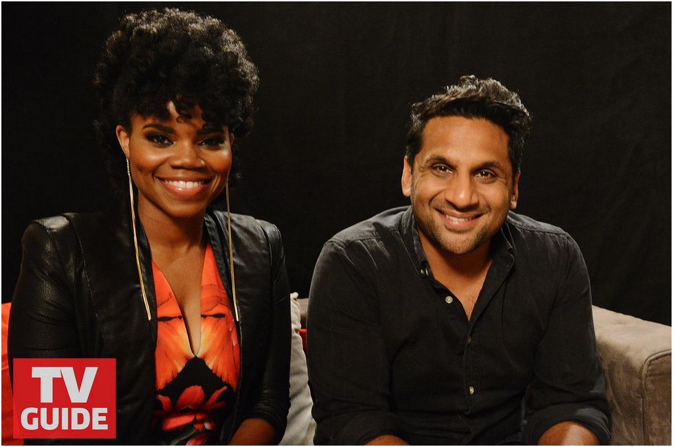 Kelly Jenrette and Ravi Patel attend the FOX 2015 Summer TCA Press Tour