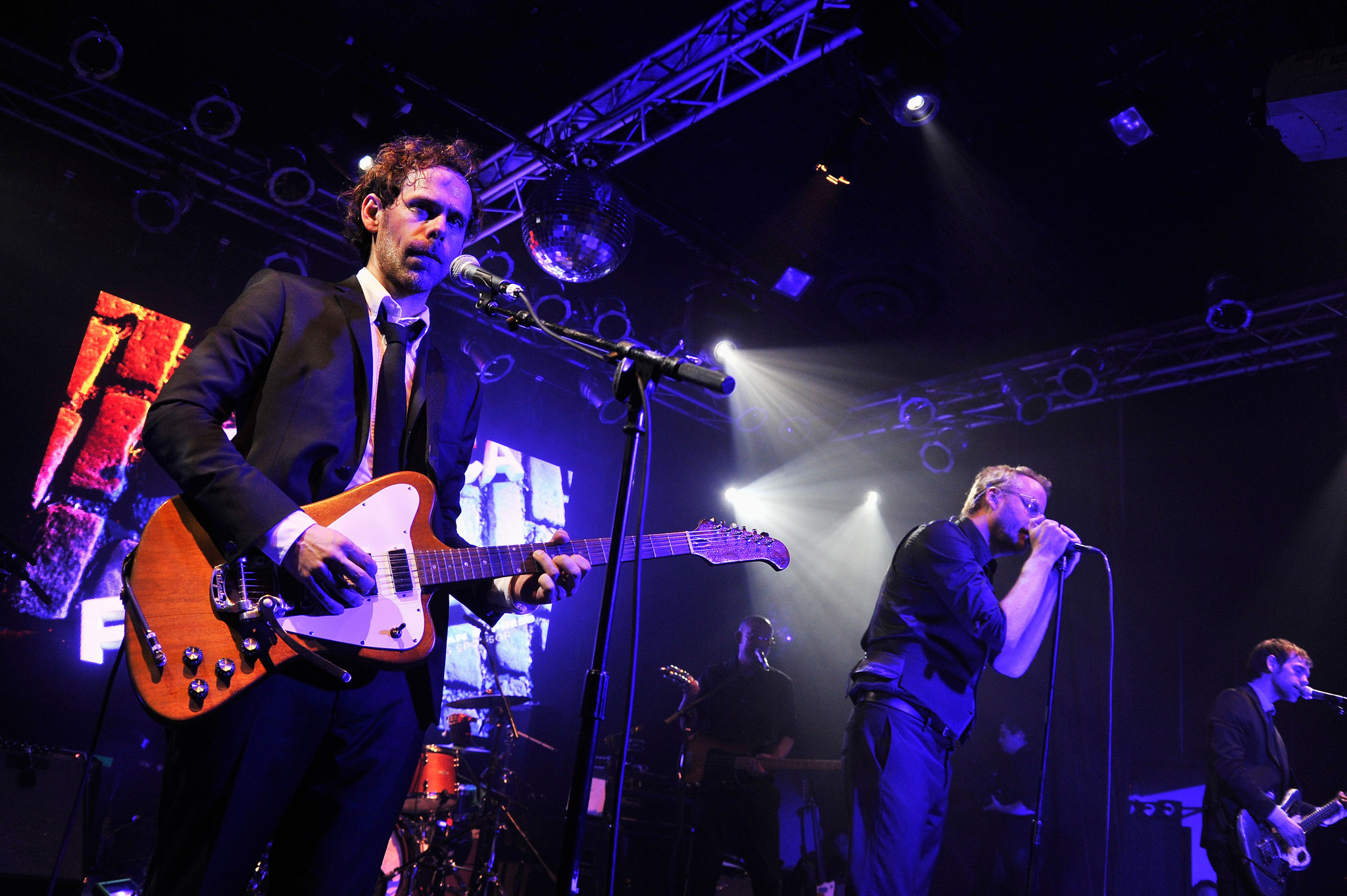 The National, Bryce Dessner, Aaron Dessner and Matt Berninger at event of Mistaken for Strangers (2013)