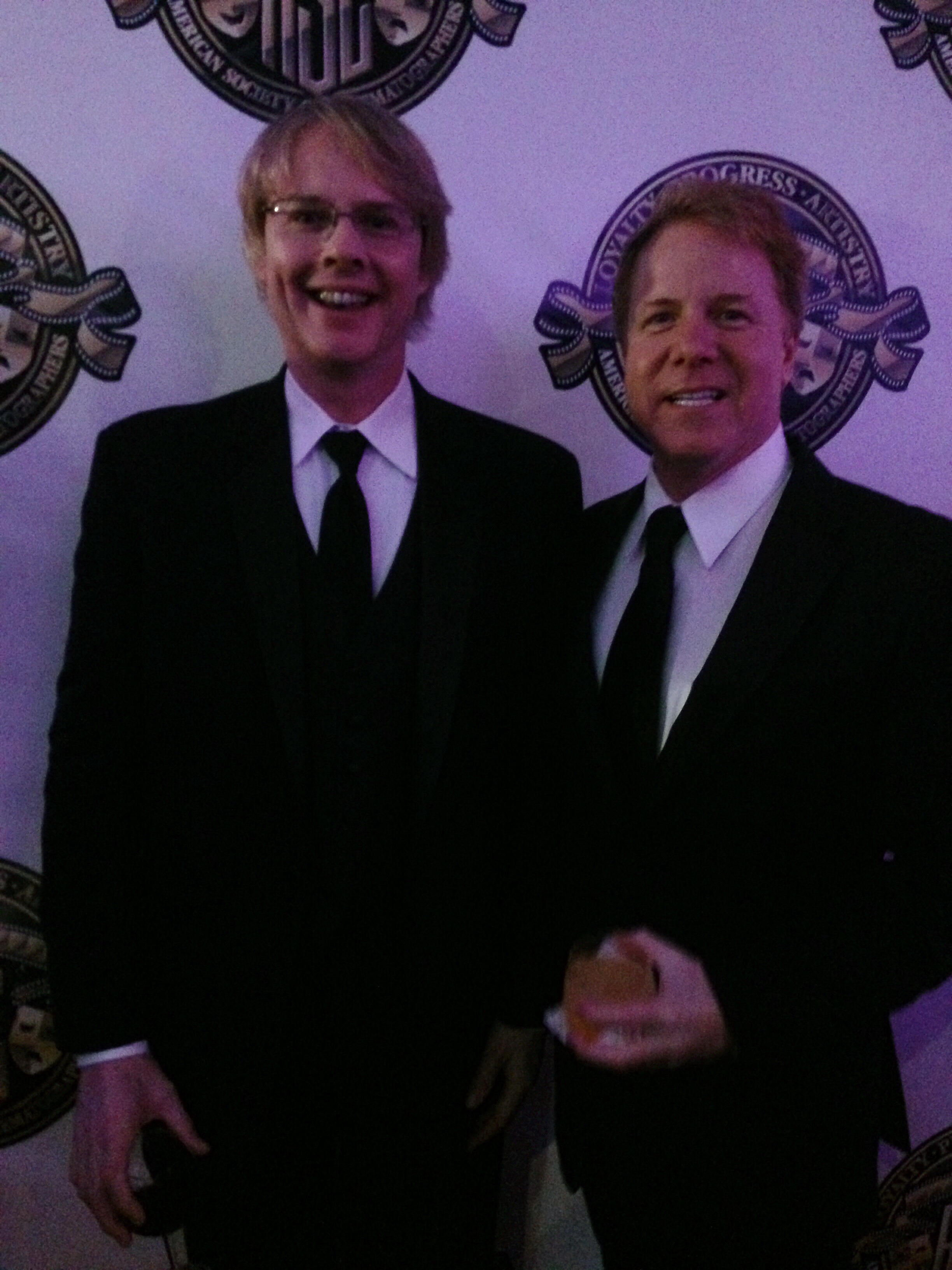 Brian Gaffney and Dan Lion of Technicolor Hollywood at 2014 ASC Awards