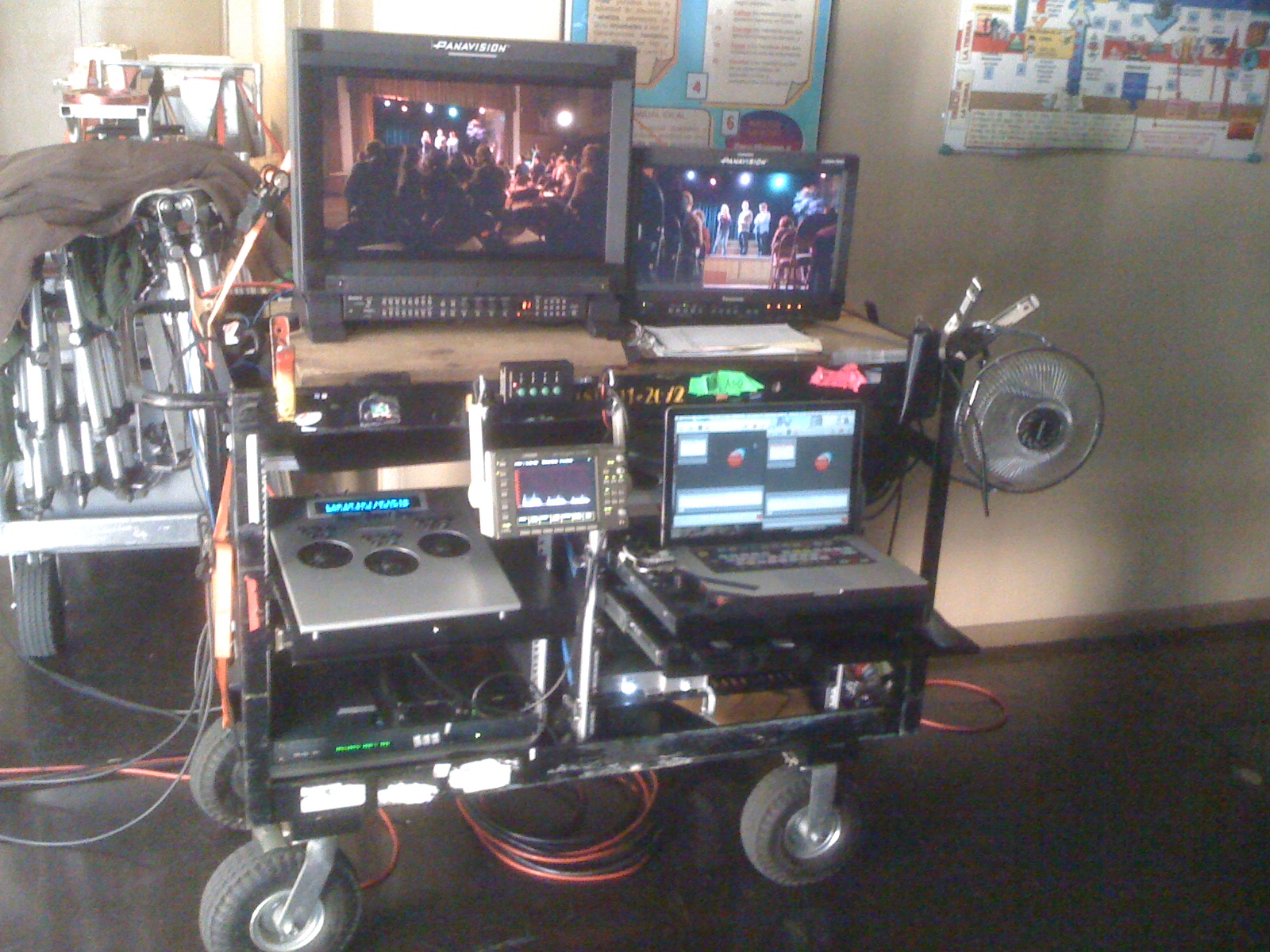Technicolor DP Lights inside Local 600 DIT cart on set