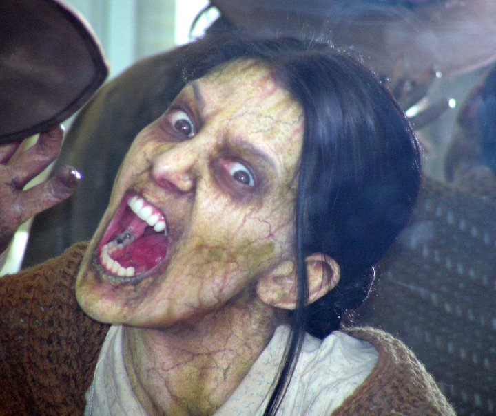 Tracy Melhorn as zombie in the film 