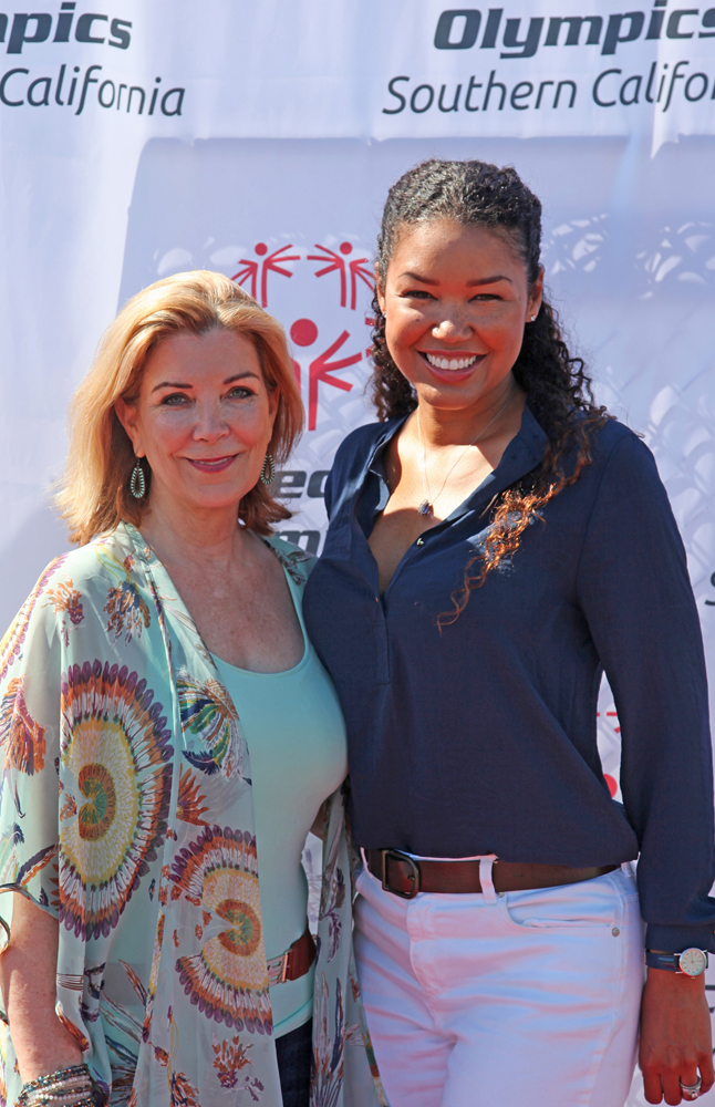 Michelle Beaulier and Raquel Bell at Pier del Sol 2015 event in Santa Monica for Special Olympics.