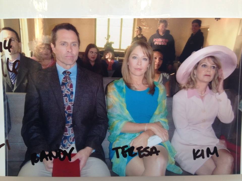 On the set of HEARTBREAKERS with Jamie Luner and Rob Estes.