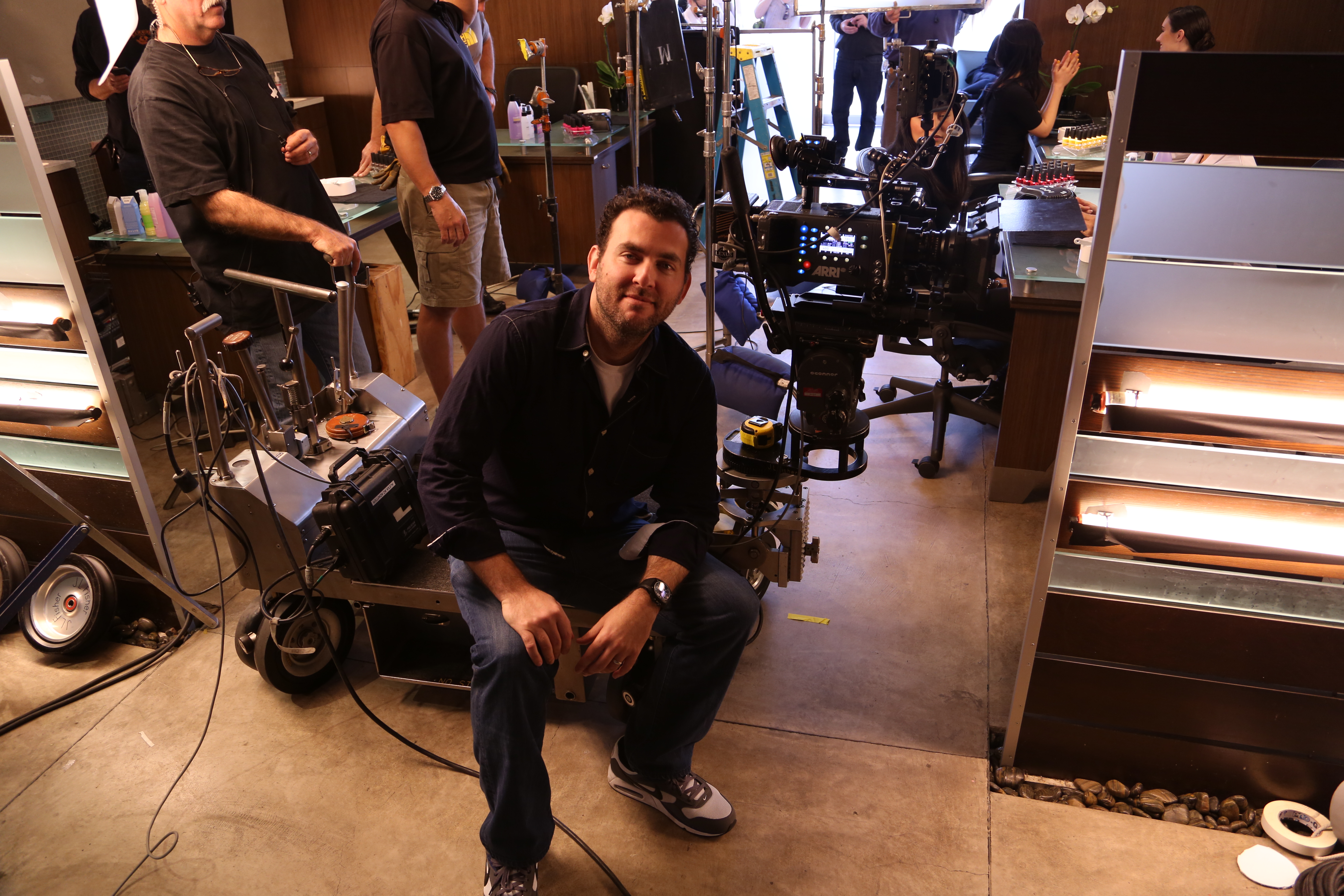 On location in Los Angeles shooting a commercial.