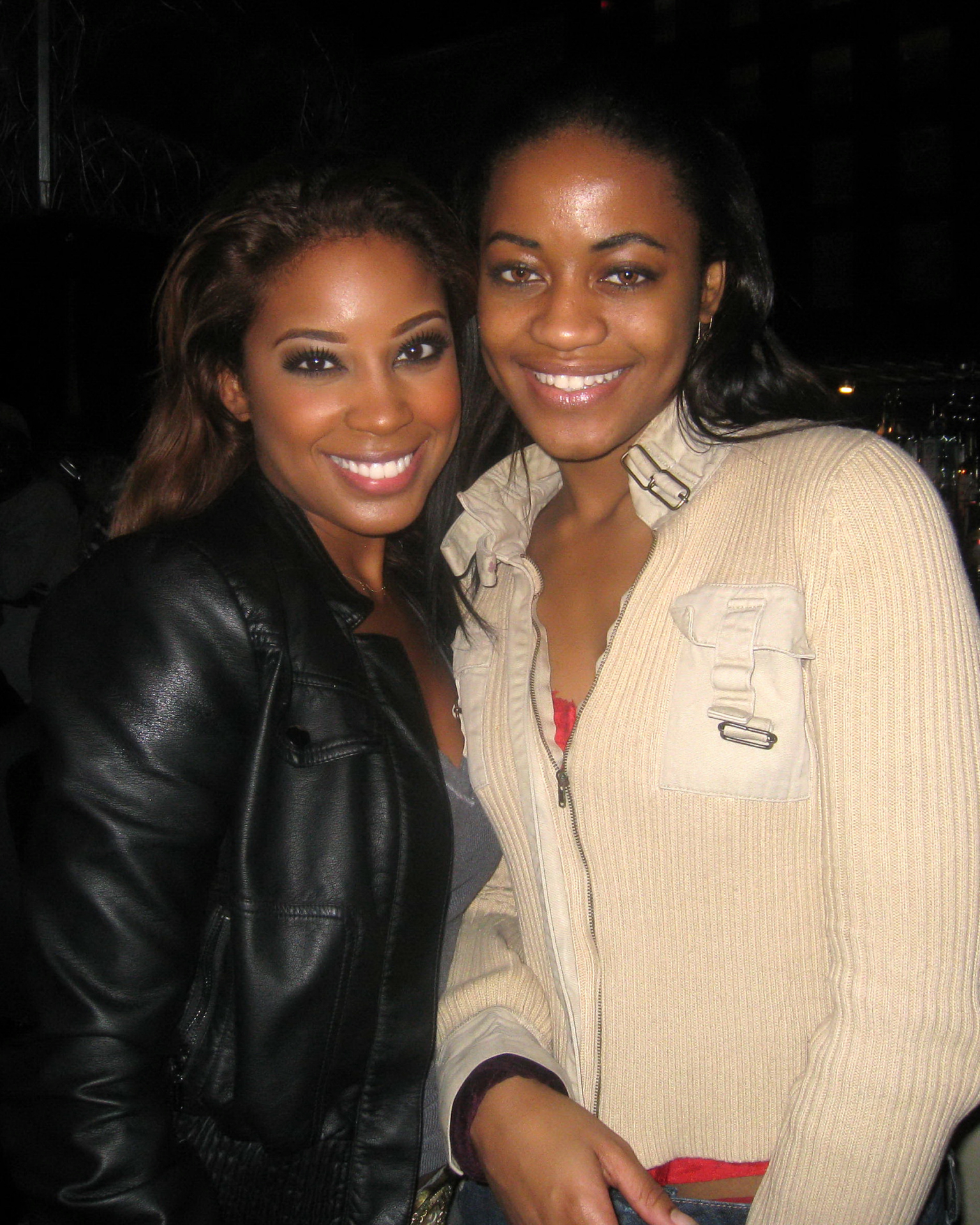 Desiree McKinney and Reagan Gomez-Preston on the set of the Greg Carter film, A Gang Land Love Story
