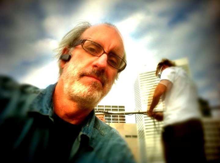 Rooftop in downtown Houston. On the set for Kareem Salama's 