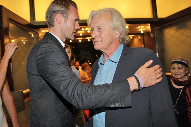 Adam Lannon with Rutger Hauer at the Real Playing Game premiere. Cinema S. Jorge, Lisboa.