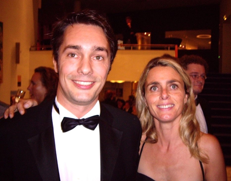 Jan-Willem van Ewijk and Brigitte Baladié at the 2006 Dutch Film Festival, Golden Calf Awards Ceremony