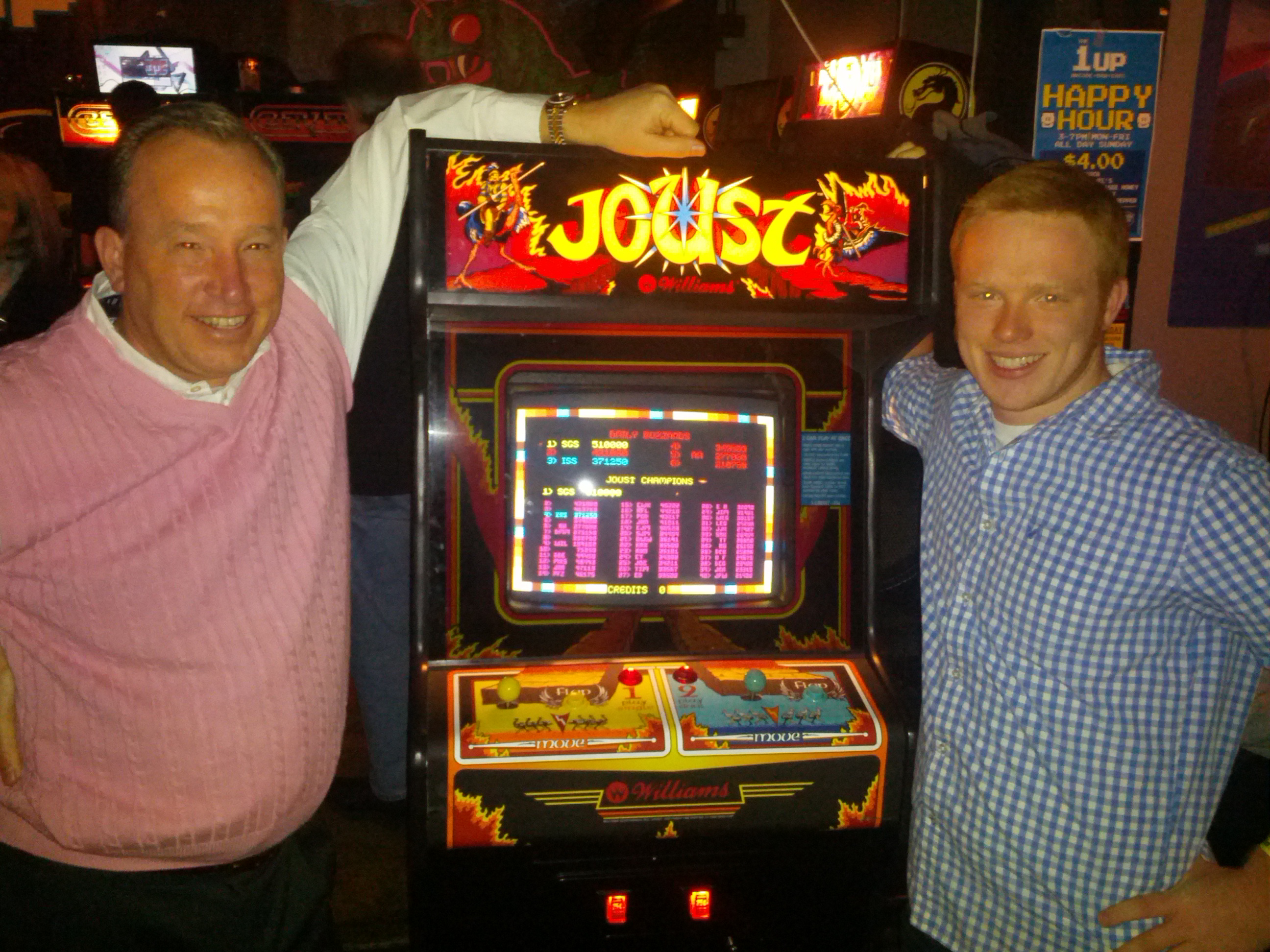 Kansas City Missouri Super Lawyer Attorney Steve Sanders with his son Isaiah, at The Kong Off II, with a new Joust doubles world record.