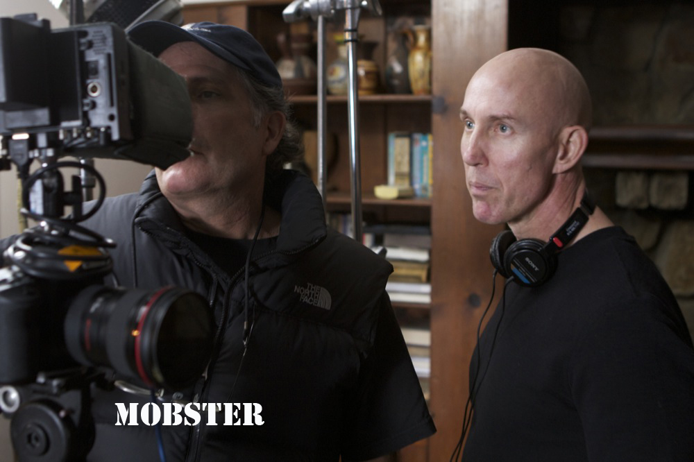 Director Brian Eric Johnson on the set of 'Mobster'