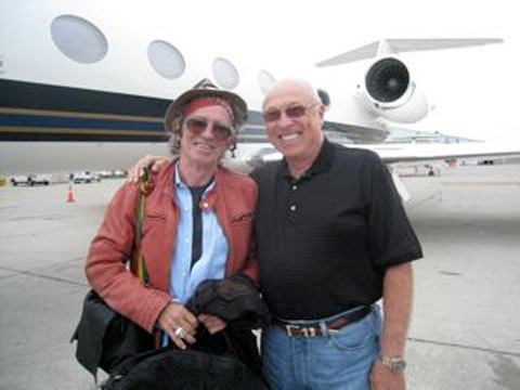 Keith Richards, left and Bill Carter, right.