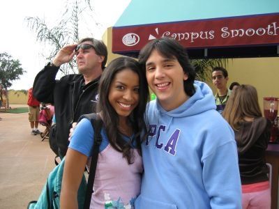 Me and Lisa Tucker on the set of Zoey 101.
