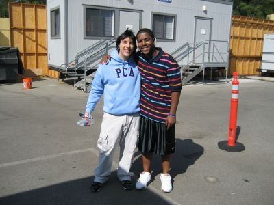 Me and Chris Massey on the set of Zoey 101.