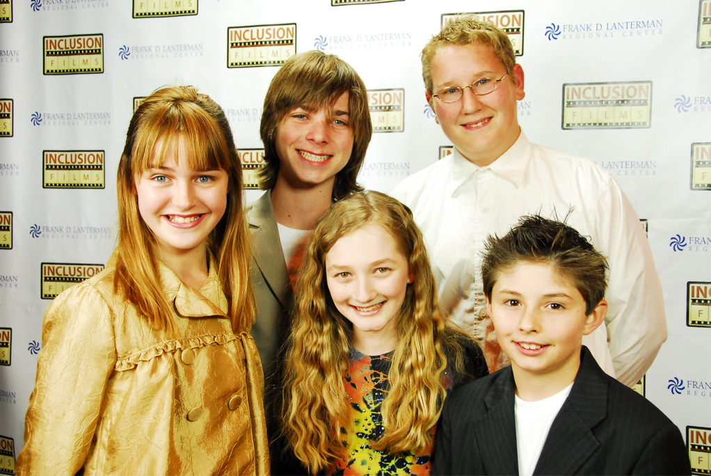 Charlene with fellow actor Dalton O'Dell, actress Christina Gabrielle, an Inclusion Films rep and family friend at the official premiere of their movie 