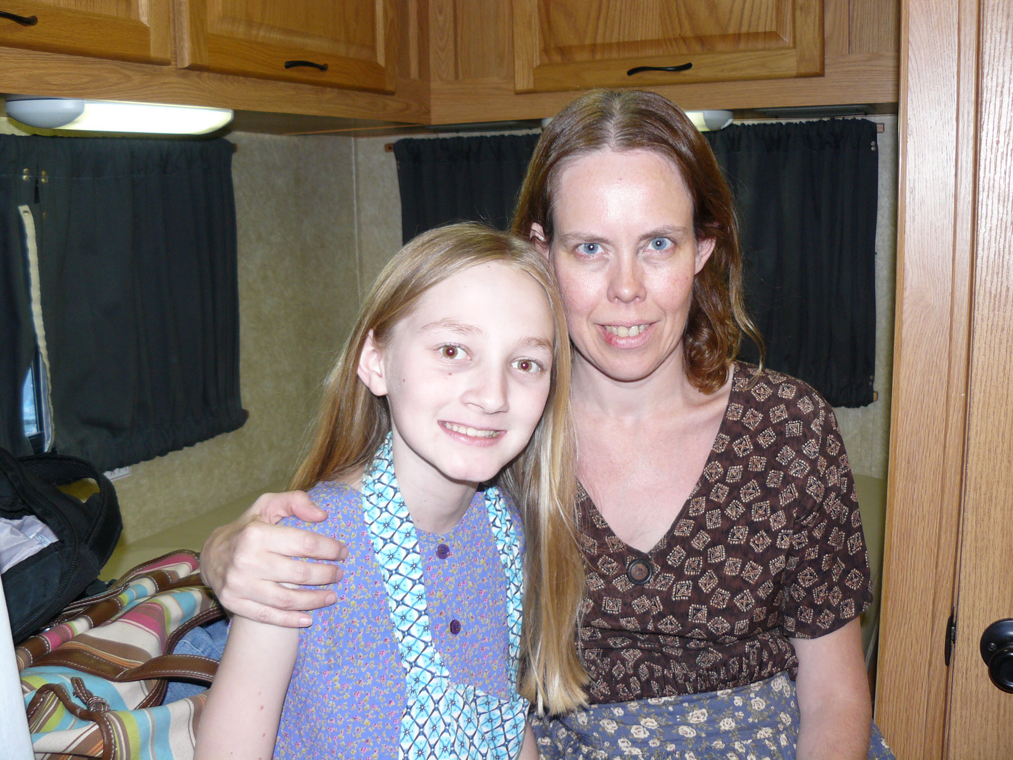 Charlene Geisler playing the role of Emily in the movie 'The Gift' with her film mother Maria Olsen of 