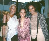 Faye, Kokoh and Tichina Arnold at her Baby Shower in Beverly Hills on Rodeo Drive at Llaredo's