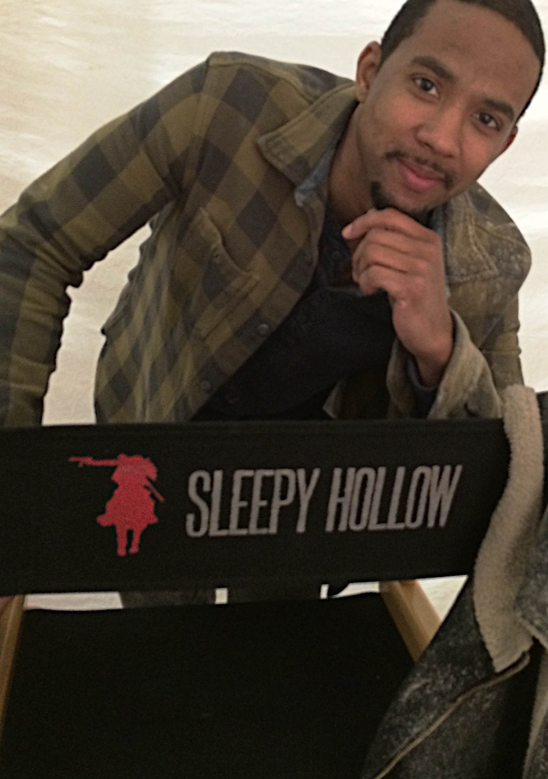 Chris Greene on the set of FOX's Sleepy Hollow
