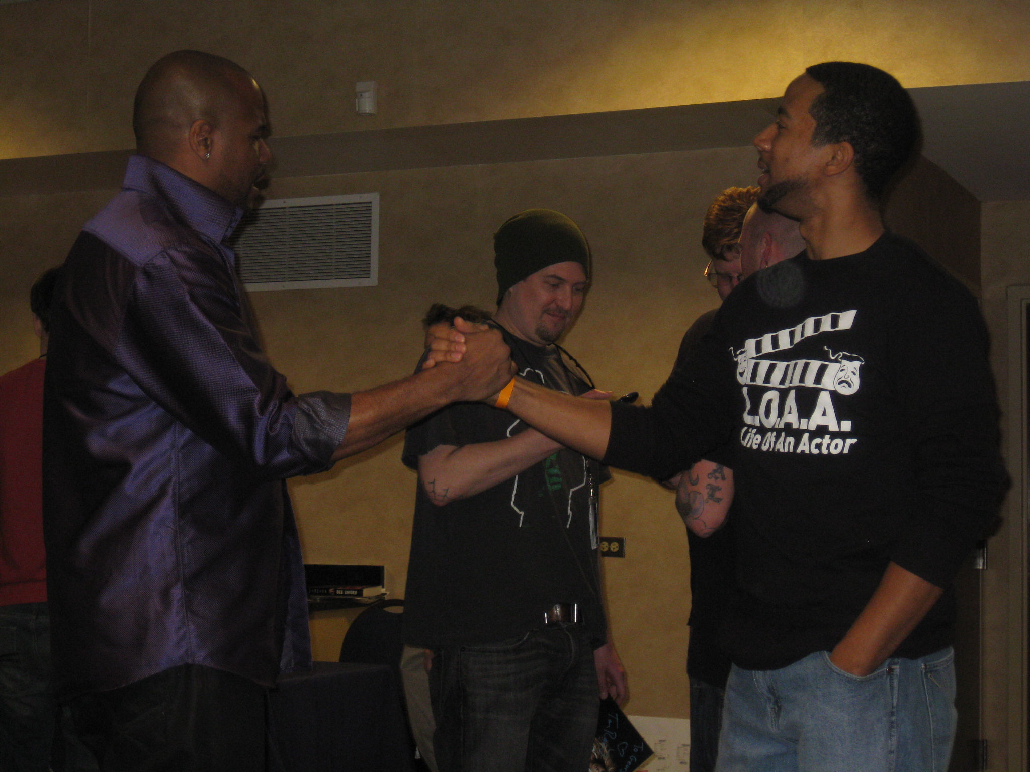 Chris Greene with actor Vincent M. Ward at the Days of the Dead convention in Atlanta, GA 2014