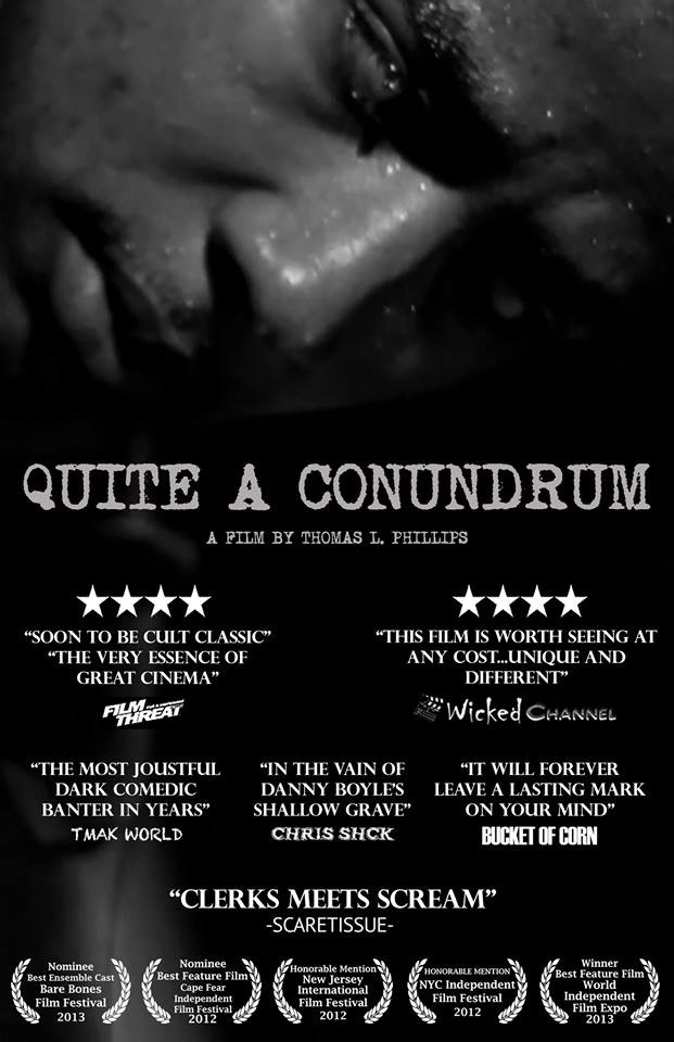 One sheet from the independent film Quite A Conundrum featuring Chris Greene