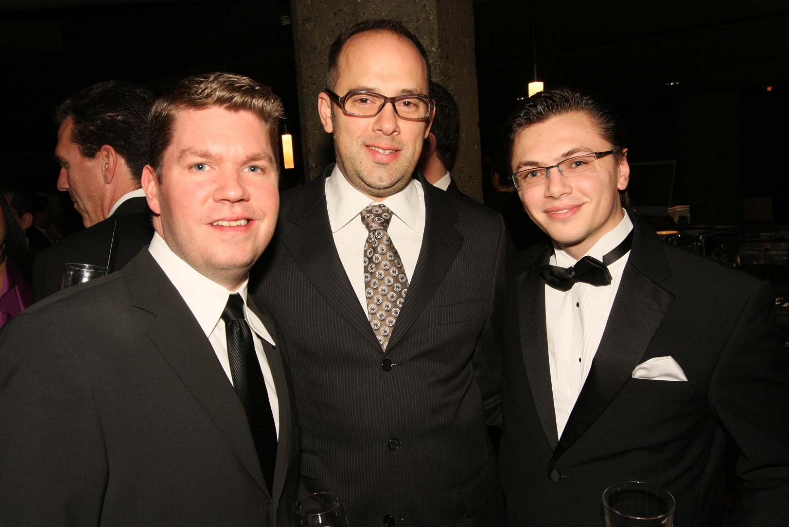 Seattle Oscar Night party 2010 with SIFF's Artistic Director Carl Spence (middle).