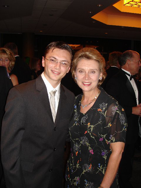 Charles-Henri Avelange and Washington State Governor Christine Gregoire.