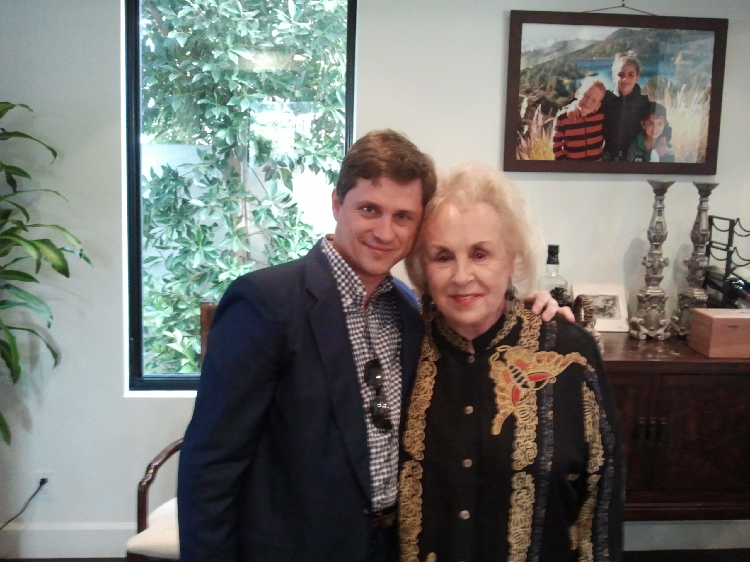 Max with Doris Roberts