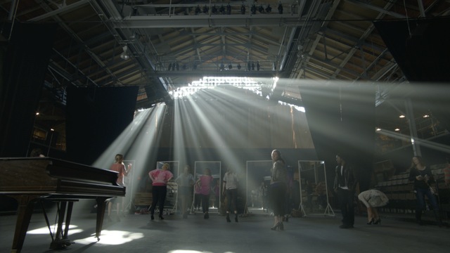 On the set of Pitch Perfect