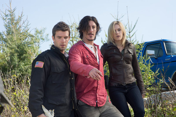 Still of Eric Balfour, Lucas Bryant and Emily Rose in Haven (2010)