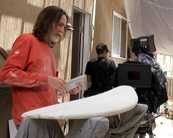 shaping that board on the set of 