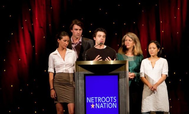 Matthew Smith opening the keynote ceremony at Netroots Nation 2010