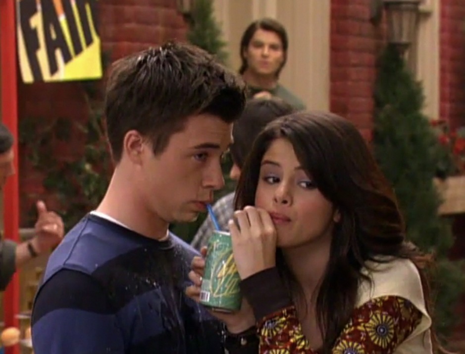 Matthew Smith with Selena Gomez on Wizards of Of Waverly Place.