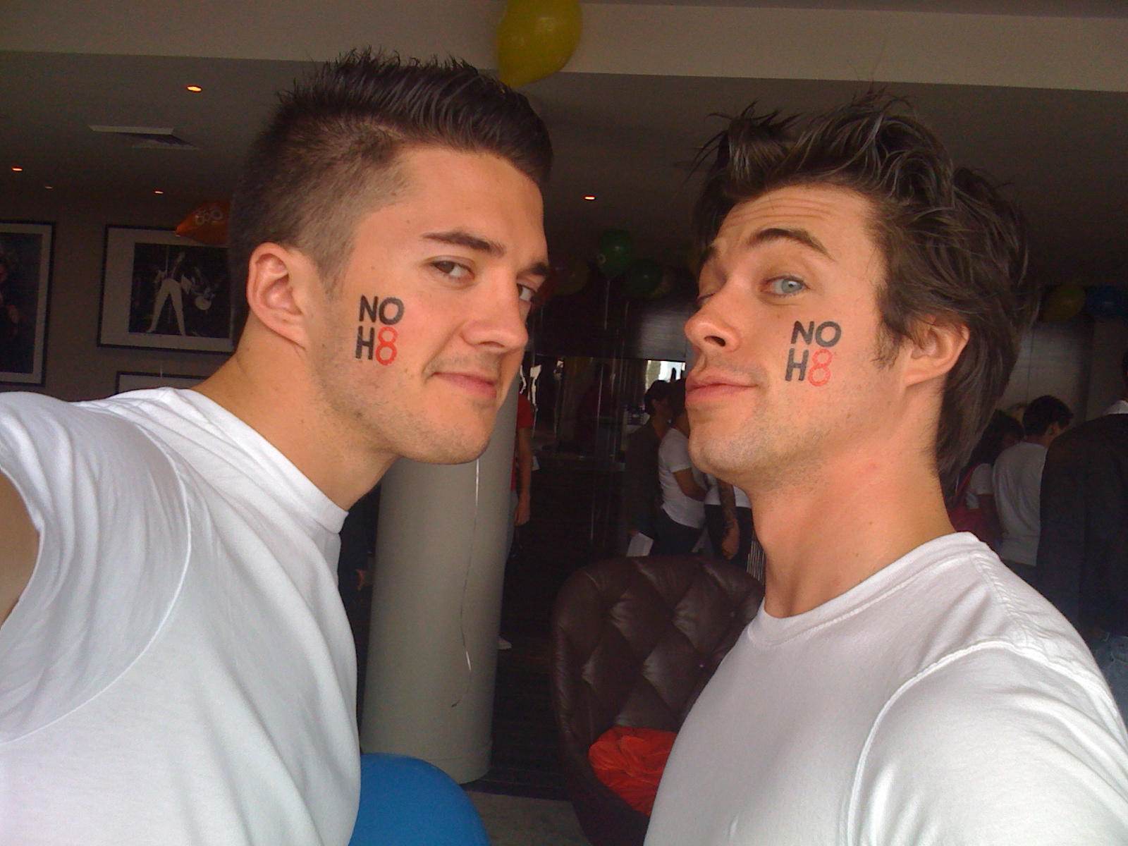 Matthew Smith and Blake Skjellerup at the 2010 LA Pride Photoshoot