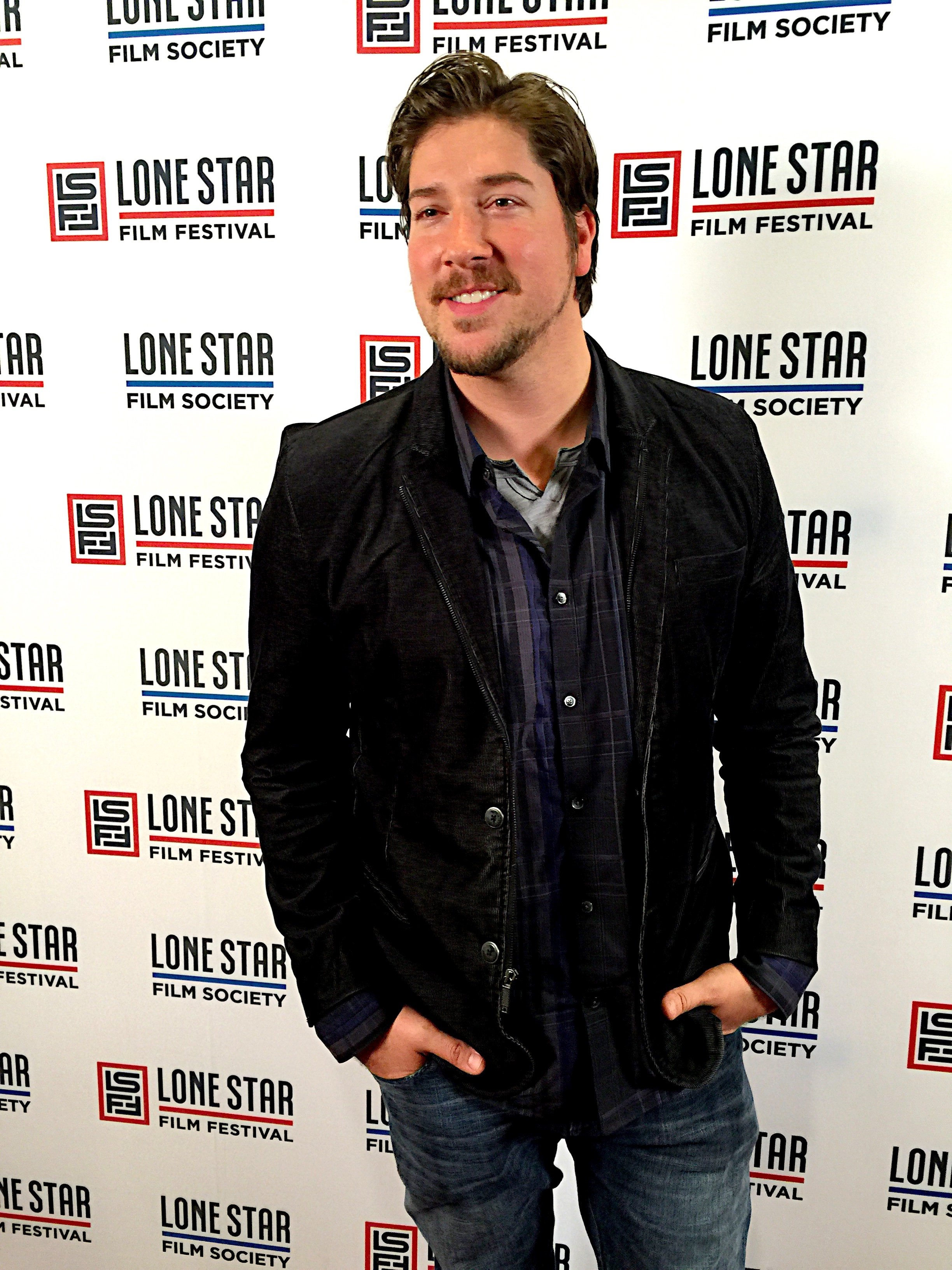 Actor/Co-Director Tanner Beard on the carpet at the Texas Premier of 