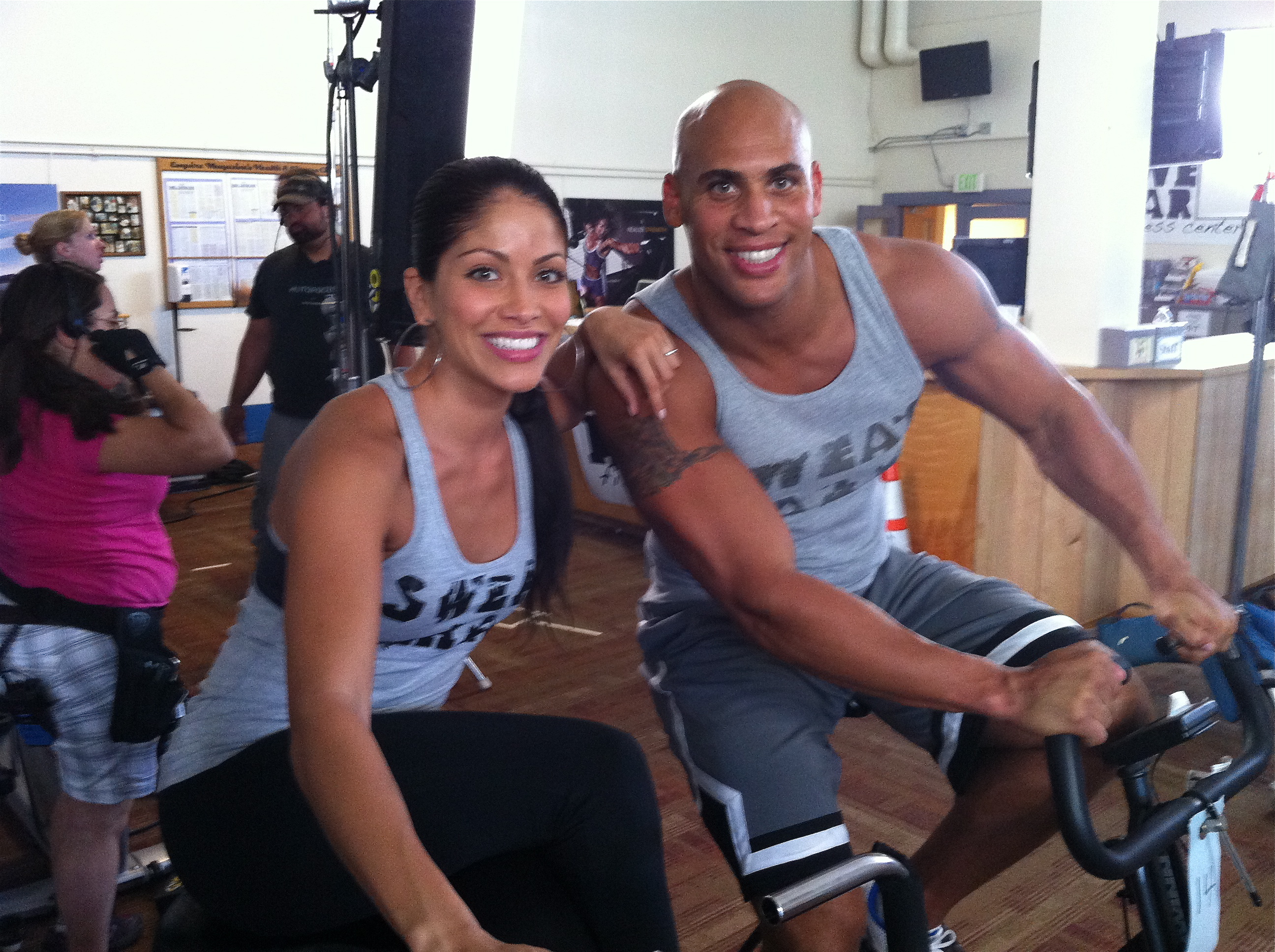 On the set of Dumbbells with Valery Ortiz.