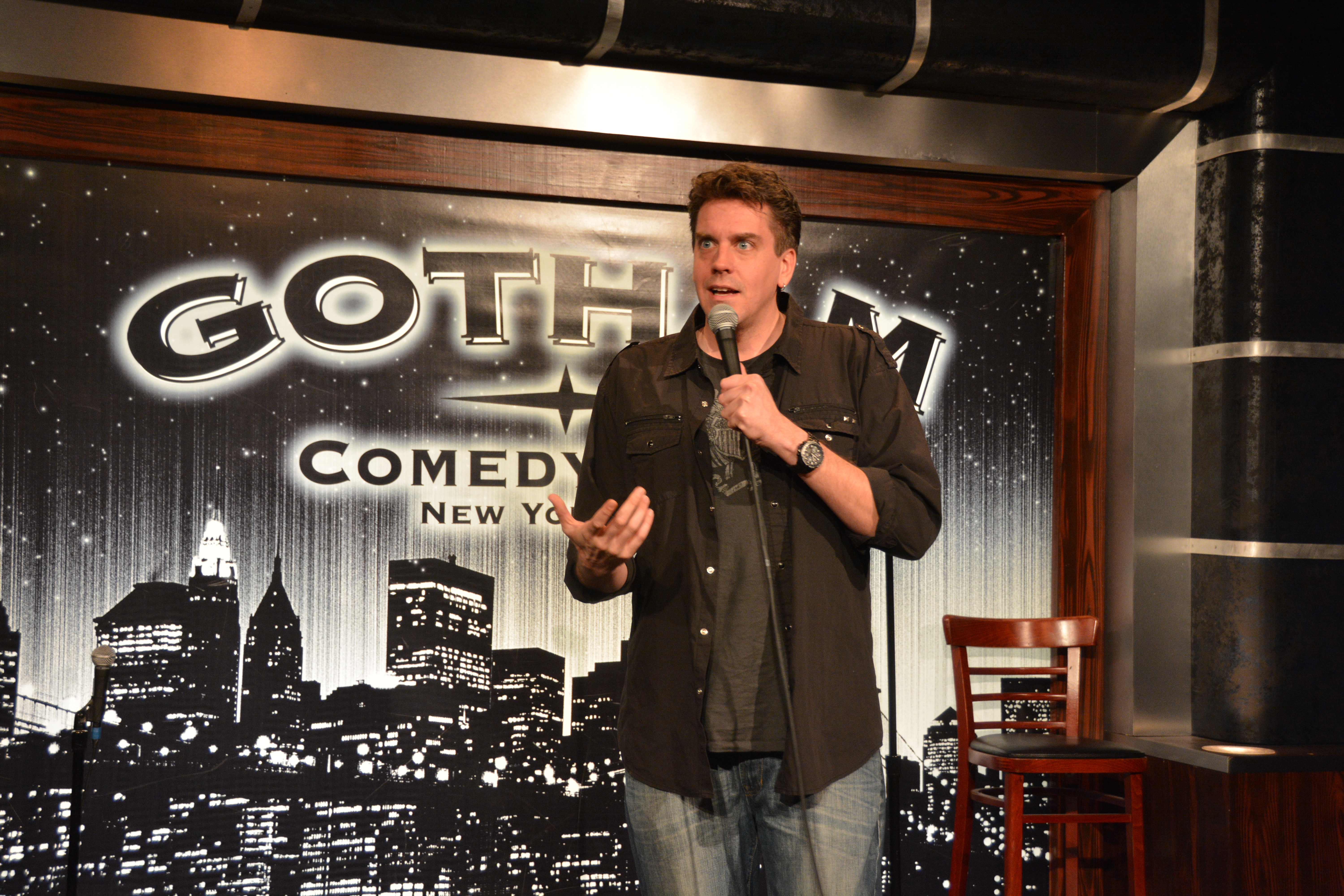 Jesse Joyce performing at Gotham Comedy Club in New York City