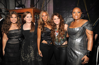 Miley Cyrus, Jennifer Hudson, Adele, Leona Lewis and Jordin Sparks