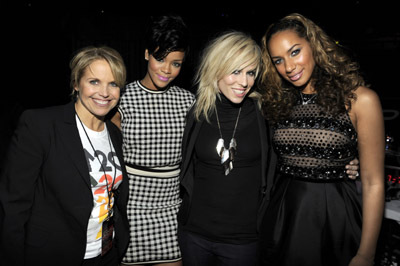 Katie Couric, Natasha Bedingfield, Rihanna and Leona Lewis