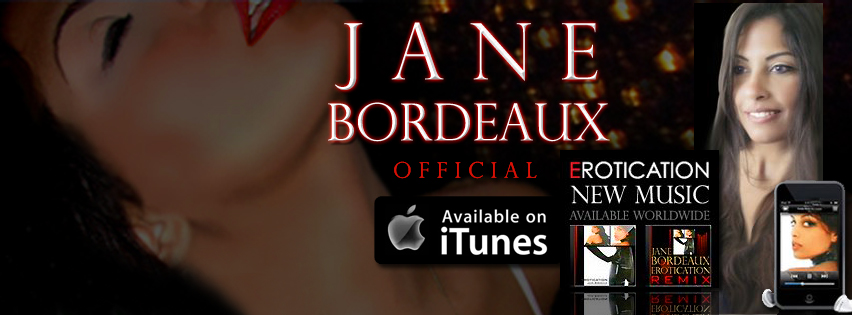 Join Jane Bordeaux and her over 30,000+ Facebook Fans and 22,000+ Twitter Followers. New music available now on iTunes  GooglePlay  Amazon MP3 Worldwide! JANE BORDEAUX - American Pop Singer/Songwriter/Produce/Actress