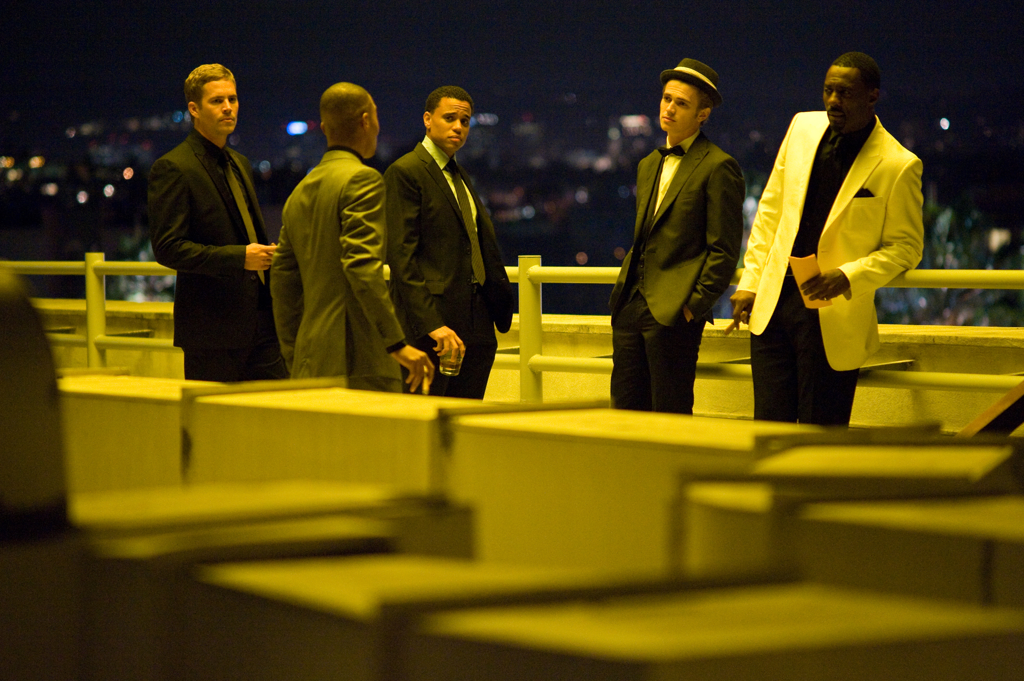Still of Hayden Christensen, Idris Elba and Chris Brown in Takers (2010)