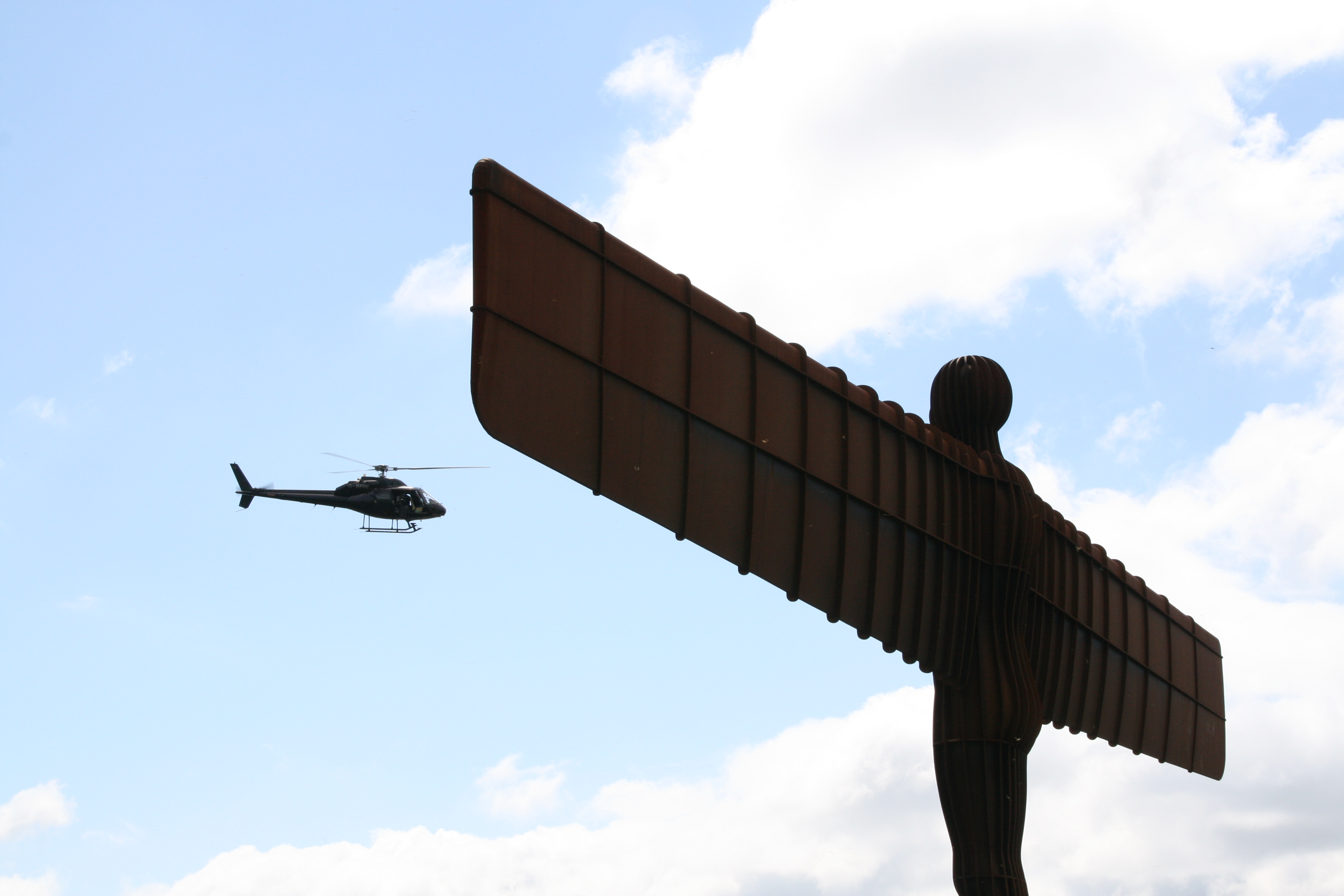 Angel of the North commercial shoot.