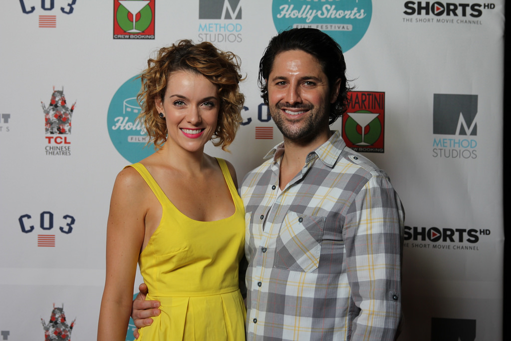 Michael Mattera and Ashlynn Yennie at HollyShorts Film Festival 2014