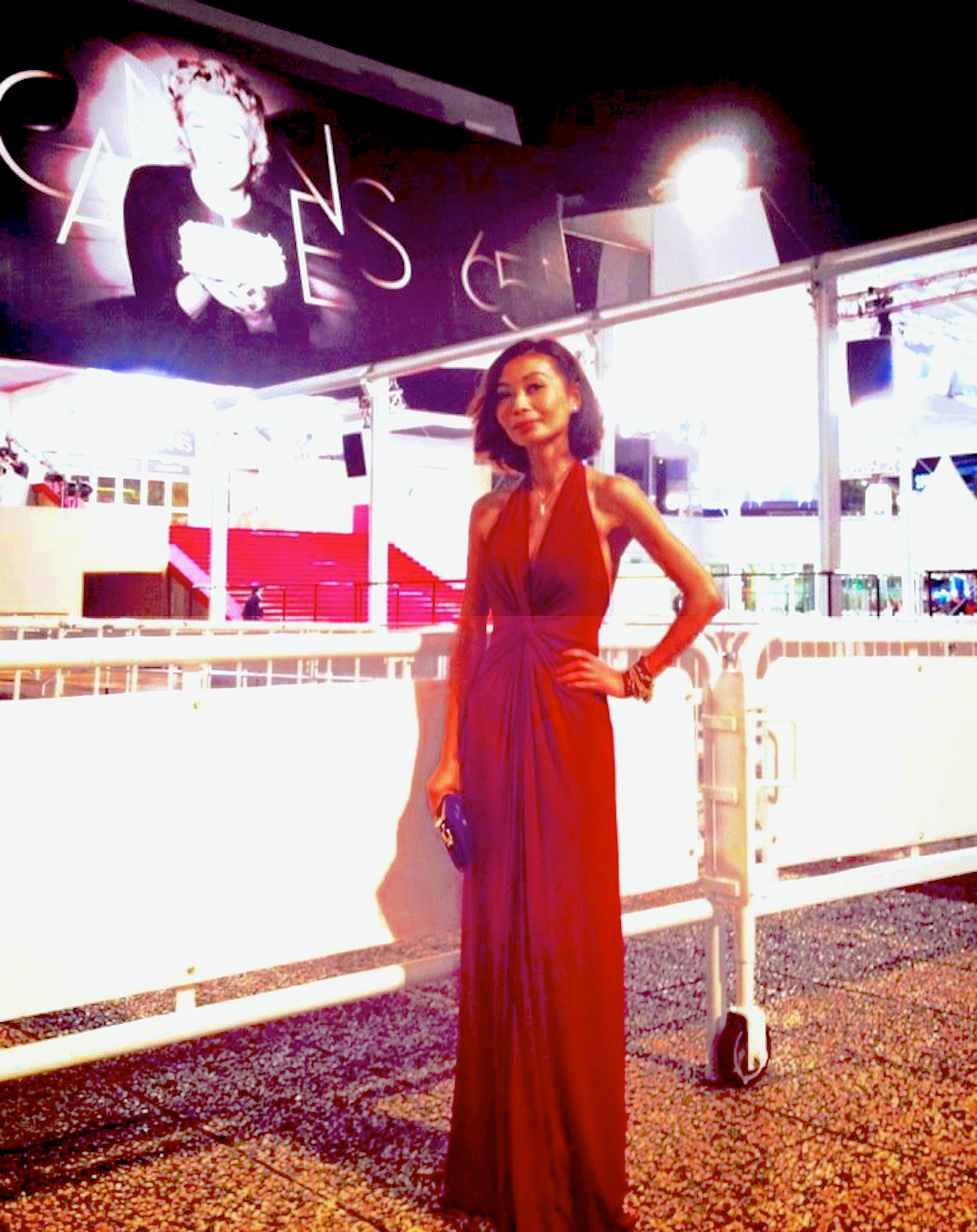 Sulinh Lafontaine Pre-Red Carpet film premiere at Grand Théâtre Lumière, Palais des Festivals, Festival De Cannes 2012