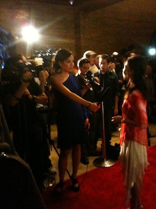 Sulinh Lafontaine talks to Janet & Press at Audrey Magazine's Fashion Night Out event