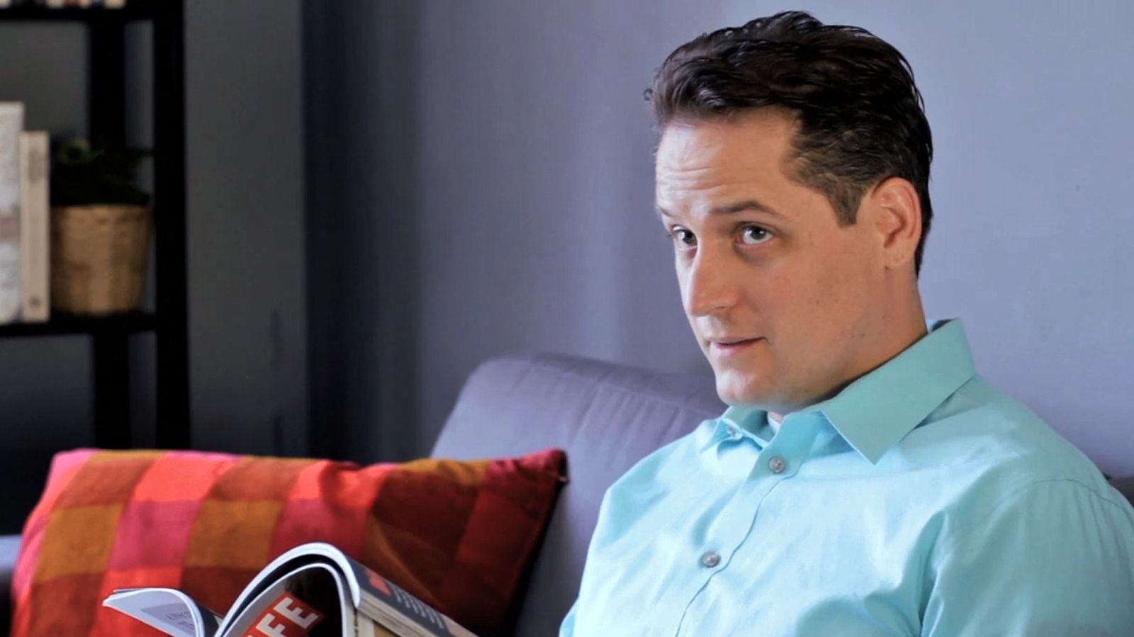 Nick Baker playing a concerned father in an independent pilot.