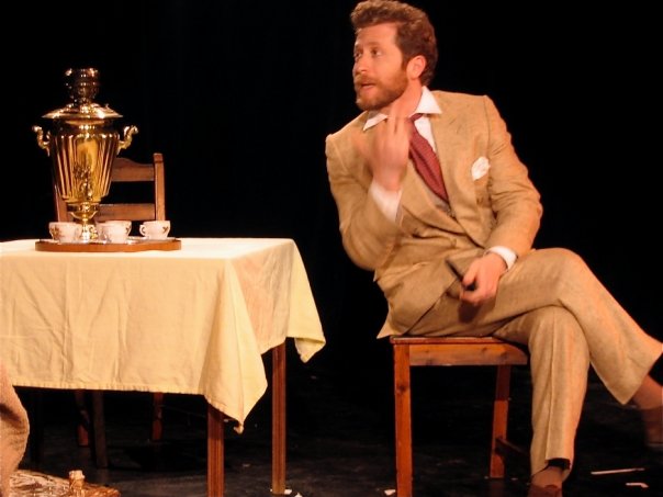Still of Aylam Orian as Dr. Astrov in the play Uncle Vanya, New York