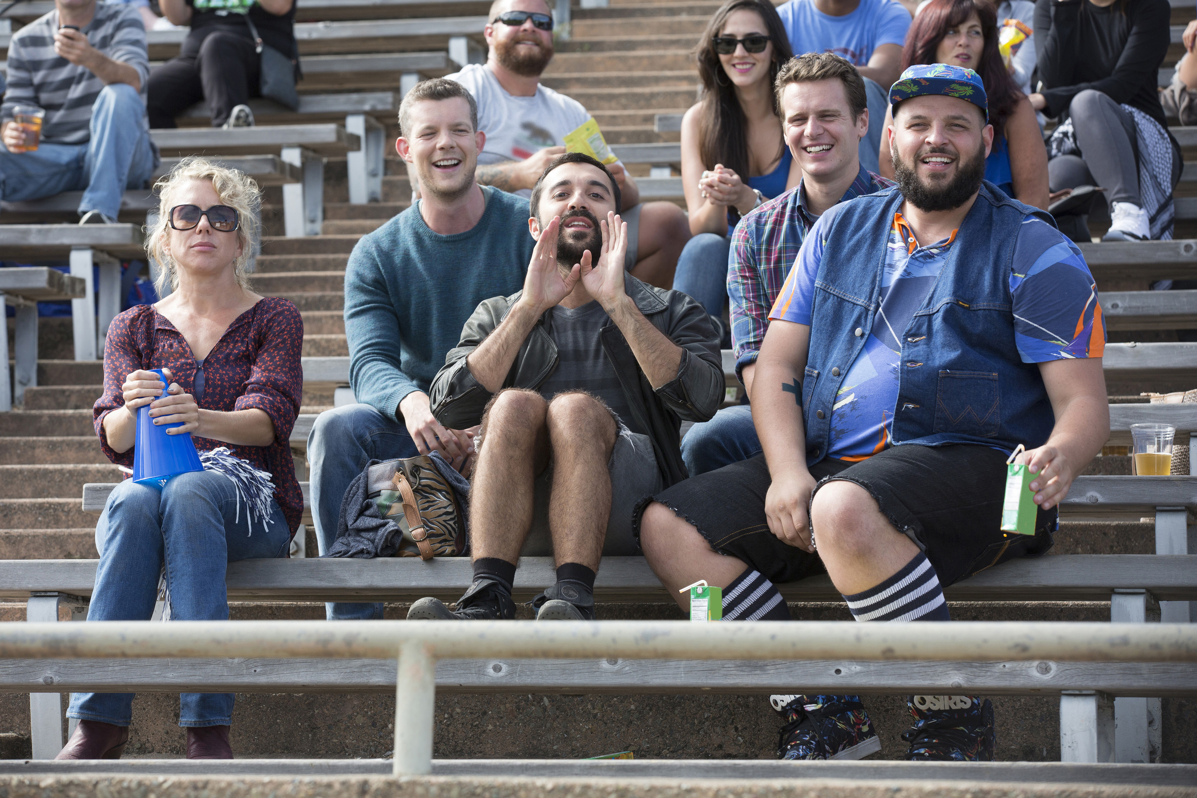 Still of Daniel Franzese, Russell Tovey, Lauren Weedman, Jonathan Groff and Frankie J. Alvarez in Looking (2014)